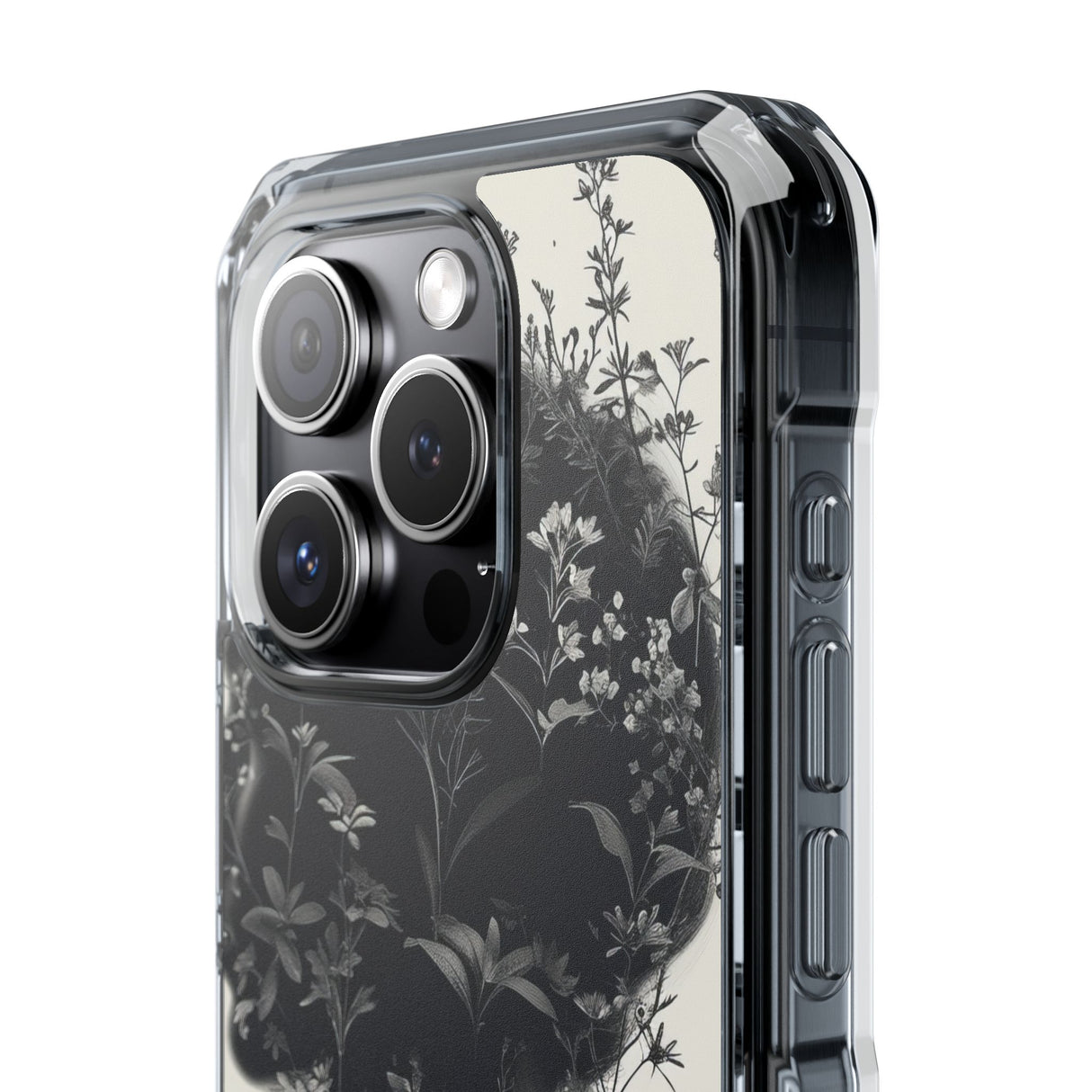 Botanical Silhouette Essence – Handyhülle für iPhone (Clear Impact – Magnetisch)