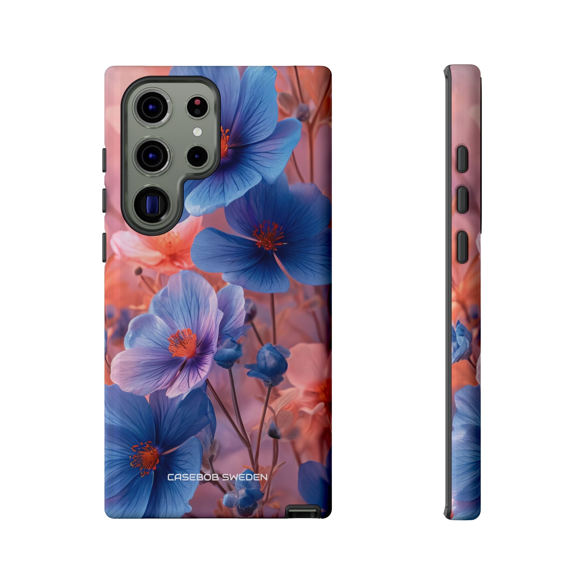 Blue Peach Blossoms - Tough Samsung S23 Phone Case