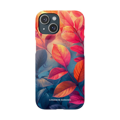 Red Blue Nature - Slim iPhone 15 Phone Case