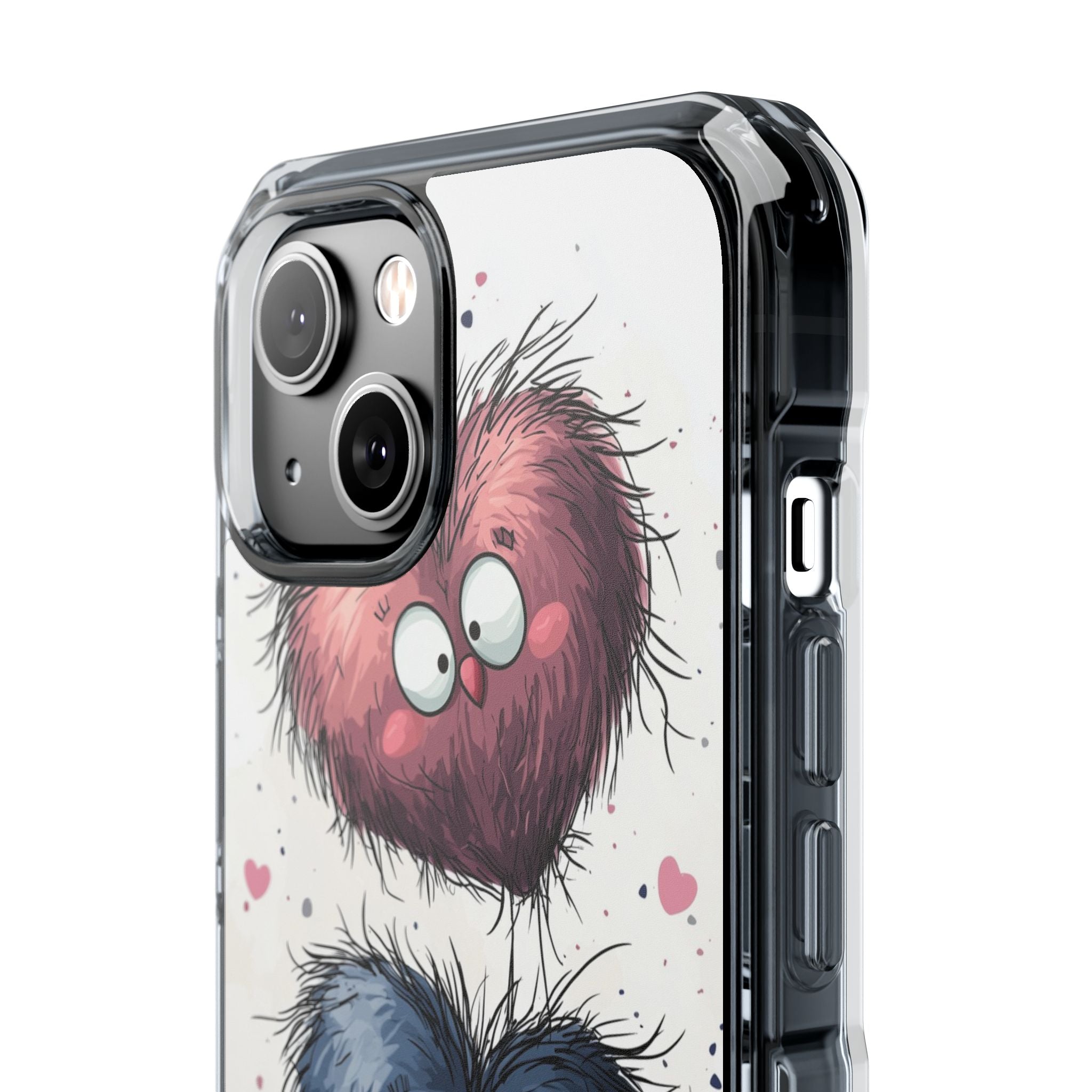 Fluffy Hearts Embrace iPhone Case - Impact