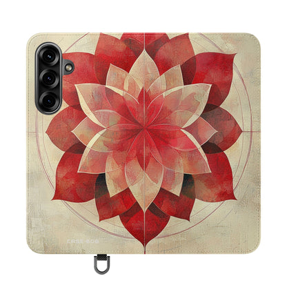 Crimson Bloom - Samsung S25+ Case - Wallet