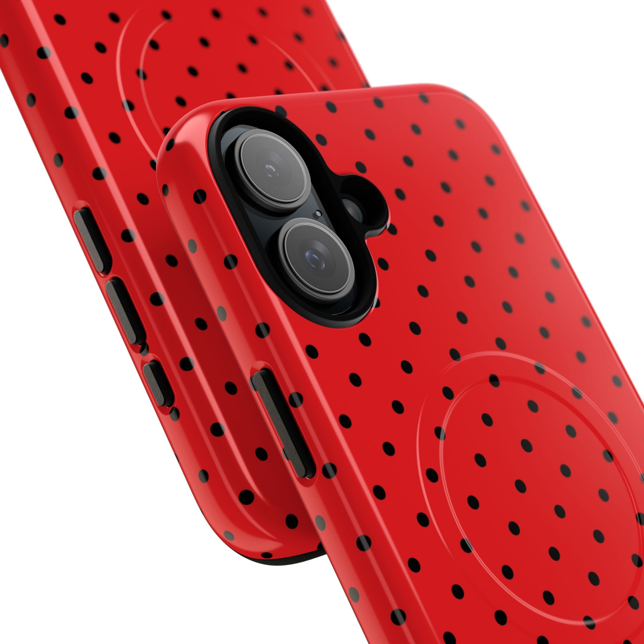Crimson Dot Matrix iPhone 16 Plus Case - Tough+