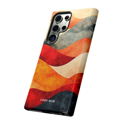 Cracked Wave Sunset Samsung S23 Ultra Case - Tough
