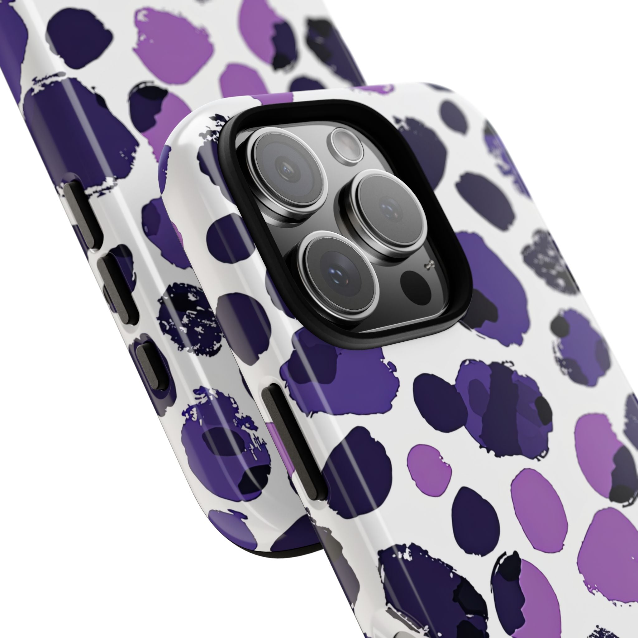 Purple Inkblots iPhone 16 - Tough Phone Case