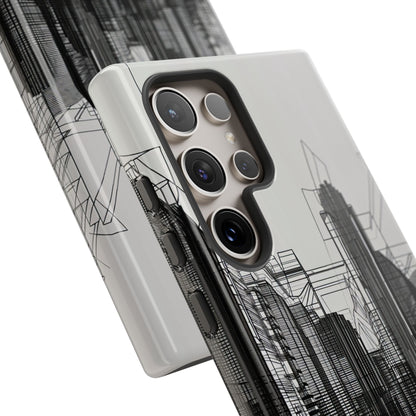 Urban Symphony: Monochromatic Lines - For Samsung S24