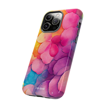 Vibrant Petal Fusion - iPhone Case