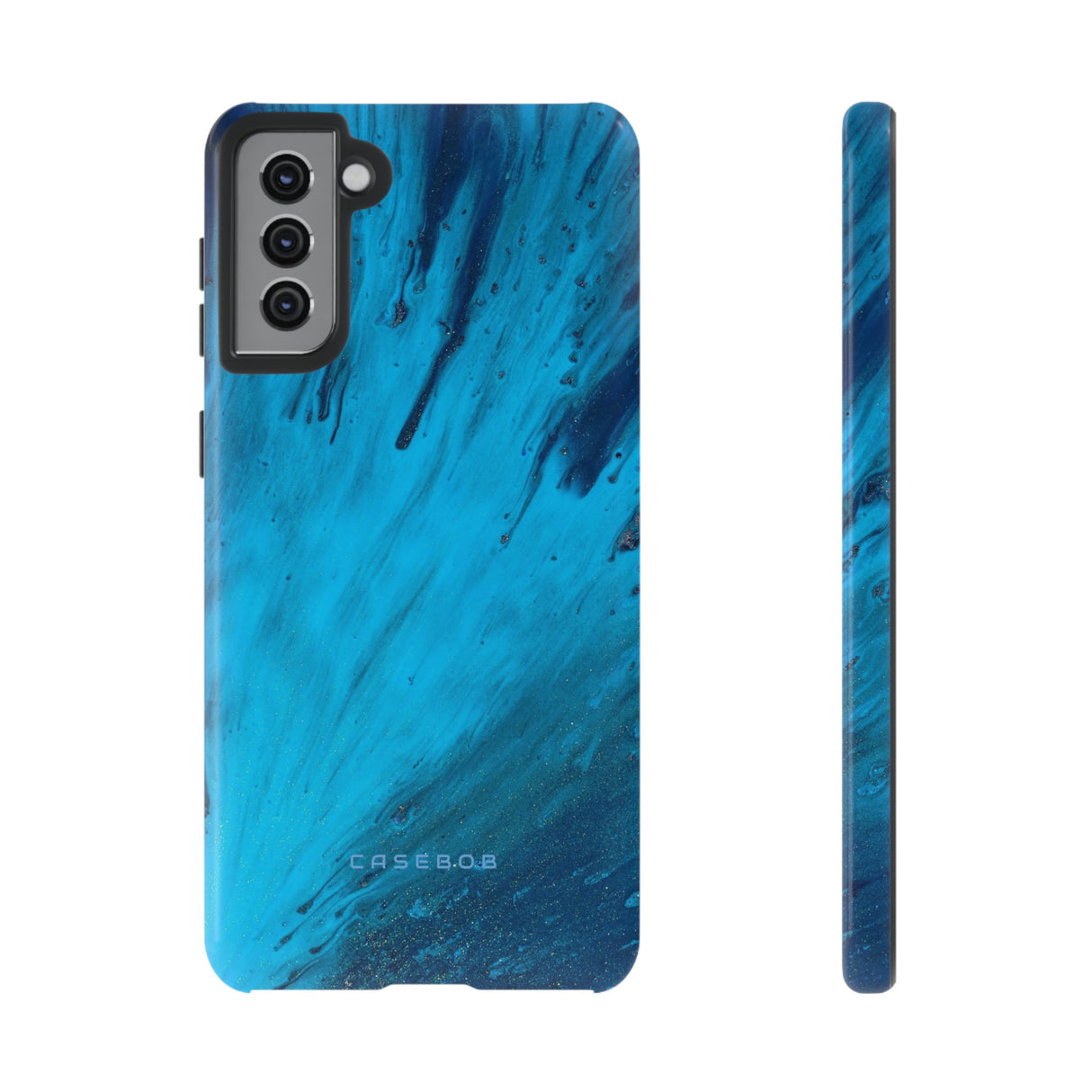 Light Blue Ink Art | Phone Case