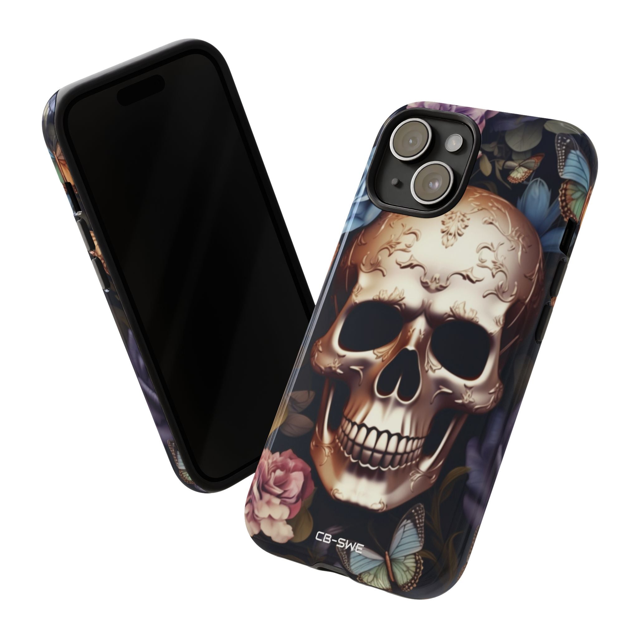 Skull Among Blossoms - iPhone Case