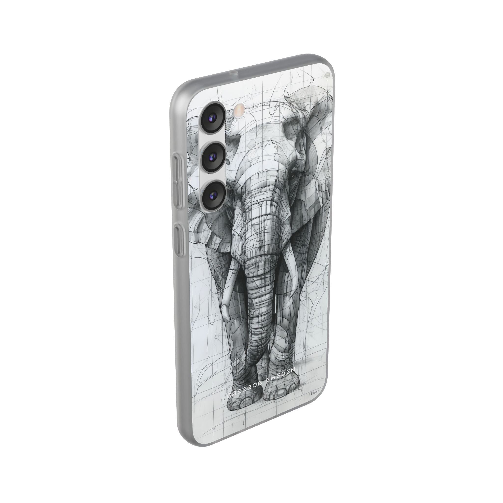 Elephant Line Geometry Samsung S23 - Flexi Phone Case