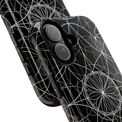 Radiant Petal Orbit iPhone 16 Case - Tough+