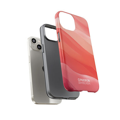 Flowing Coral Waves iPhone 14 - Tough