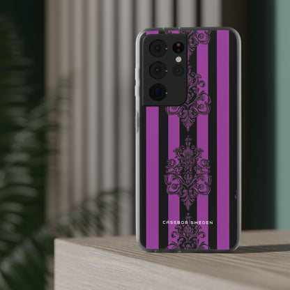 Gothic Elegance with Vertical Stripes and Ornamental Motifs Samsung S21 - Flexi Phone Case