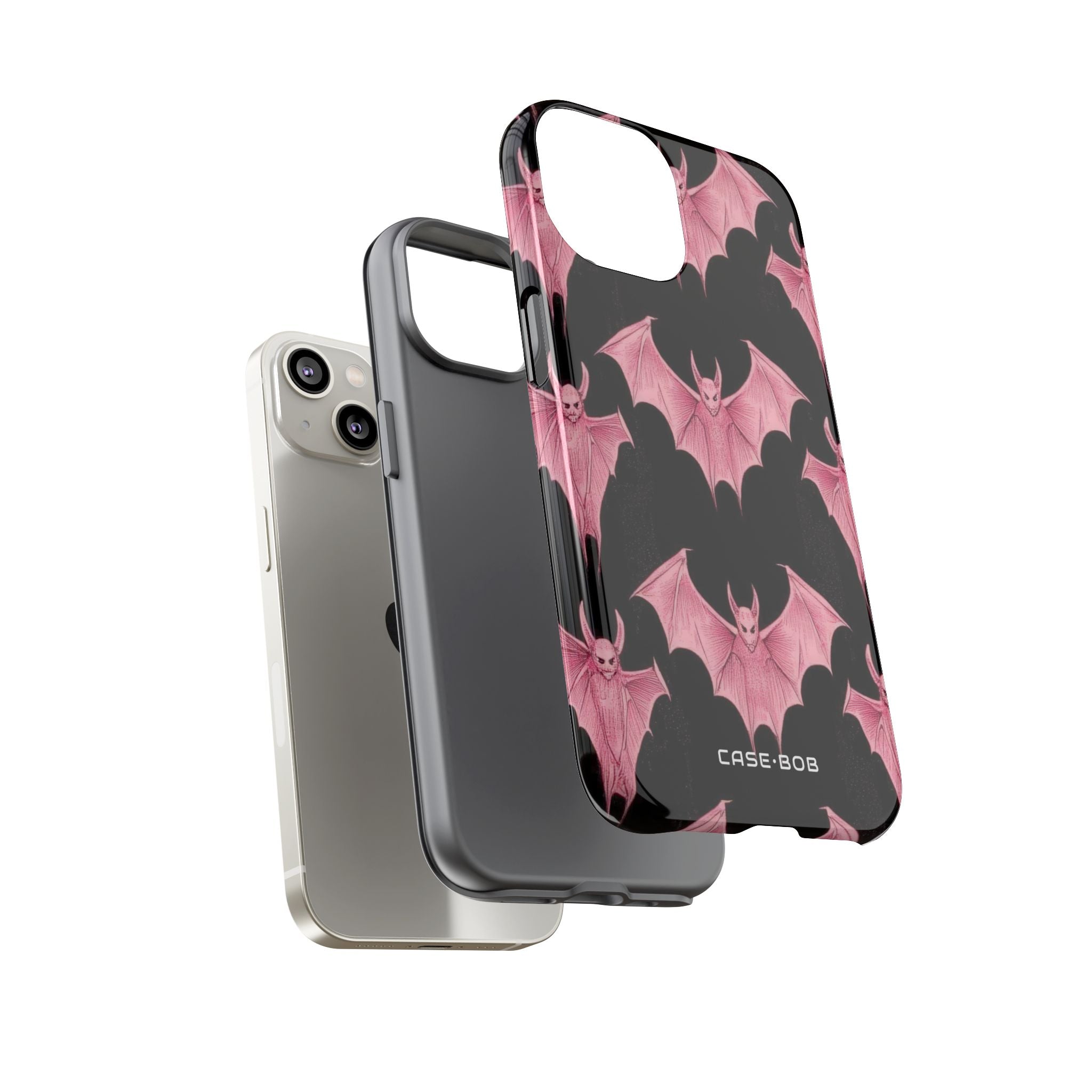 Pink Batwave iPhone 14 Case - Tough