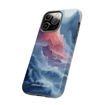 Mountain Wave Serenity - Tough iPhone 14 Phone Case