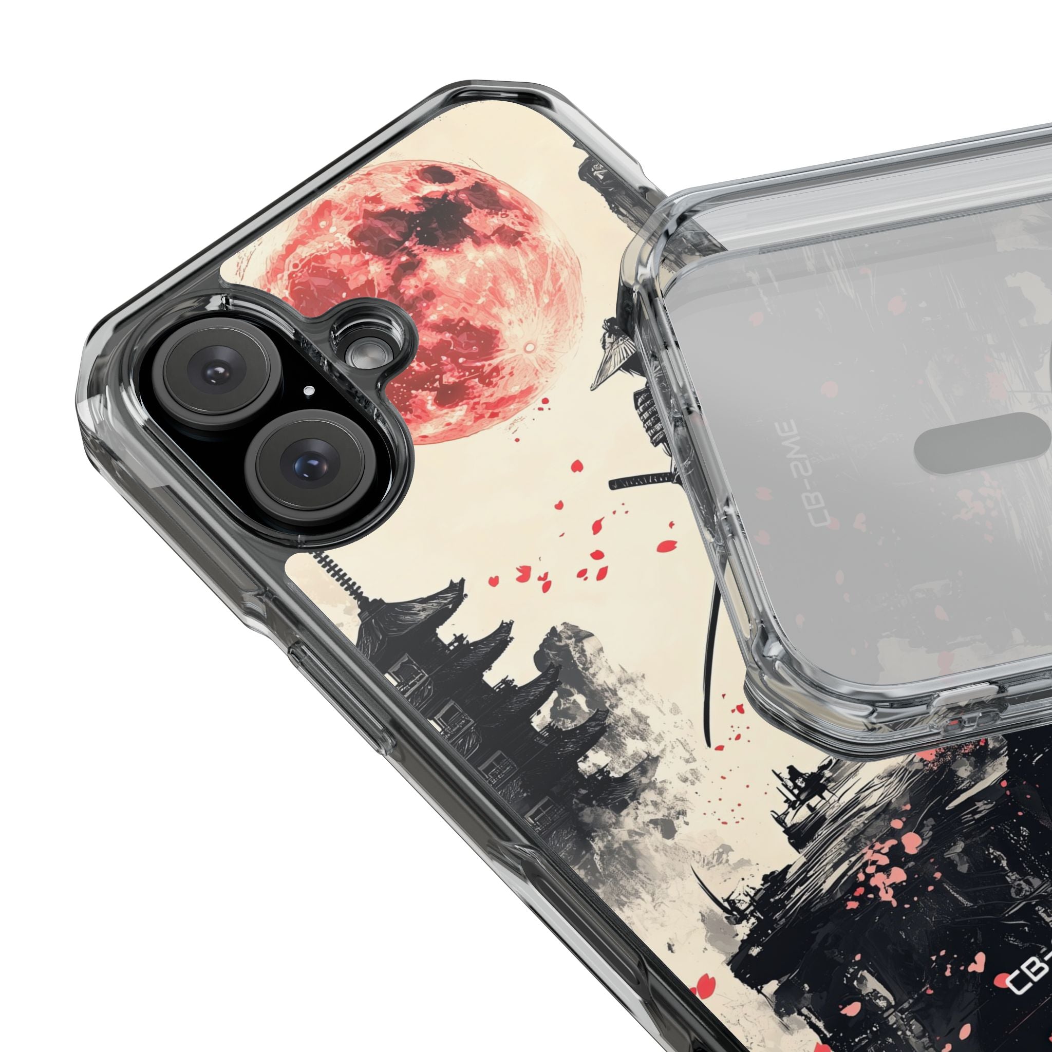Samurai Gazes Moonward iPhone Case - Impact
