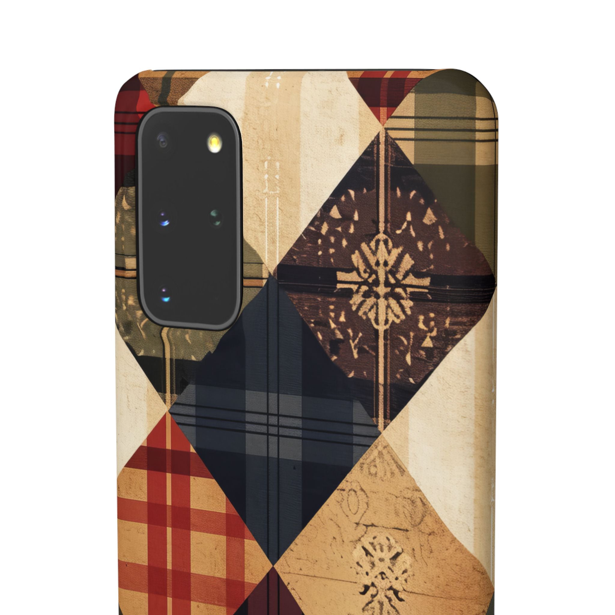 Rustic Geometric Patchwork Harmony Samsung S20 - Slim Phone Case