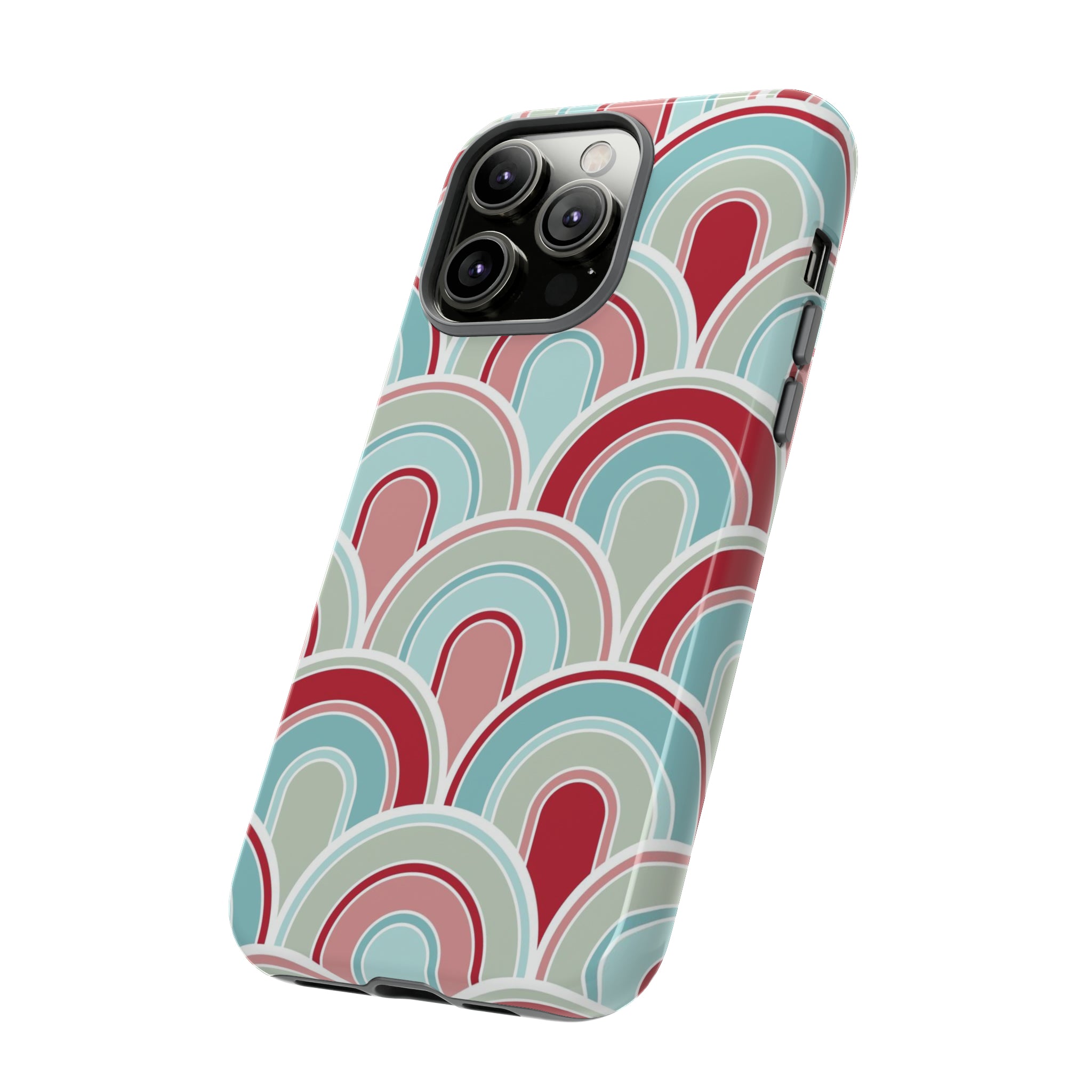 Light Blue Retro - Tough Phone Case