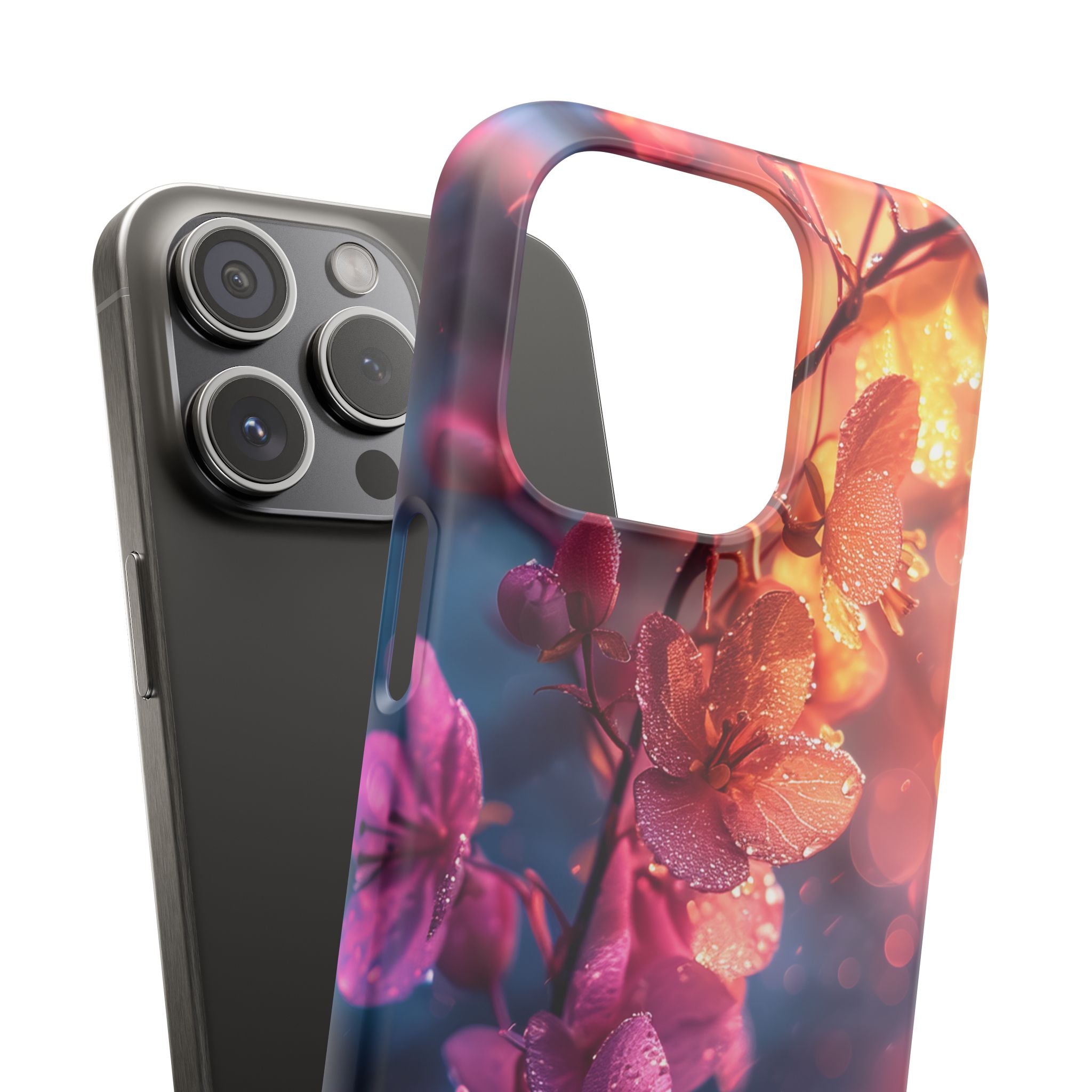 Surreal Flower Harmony iPhone 15 - Slim Phone Case