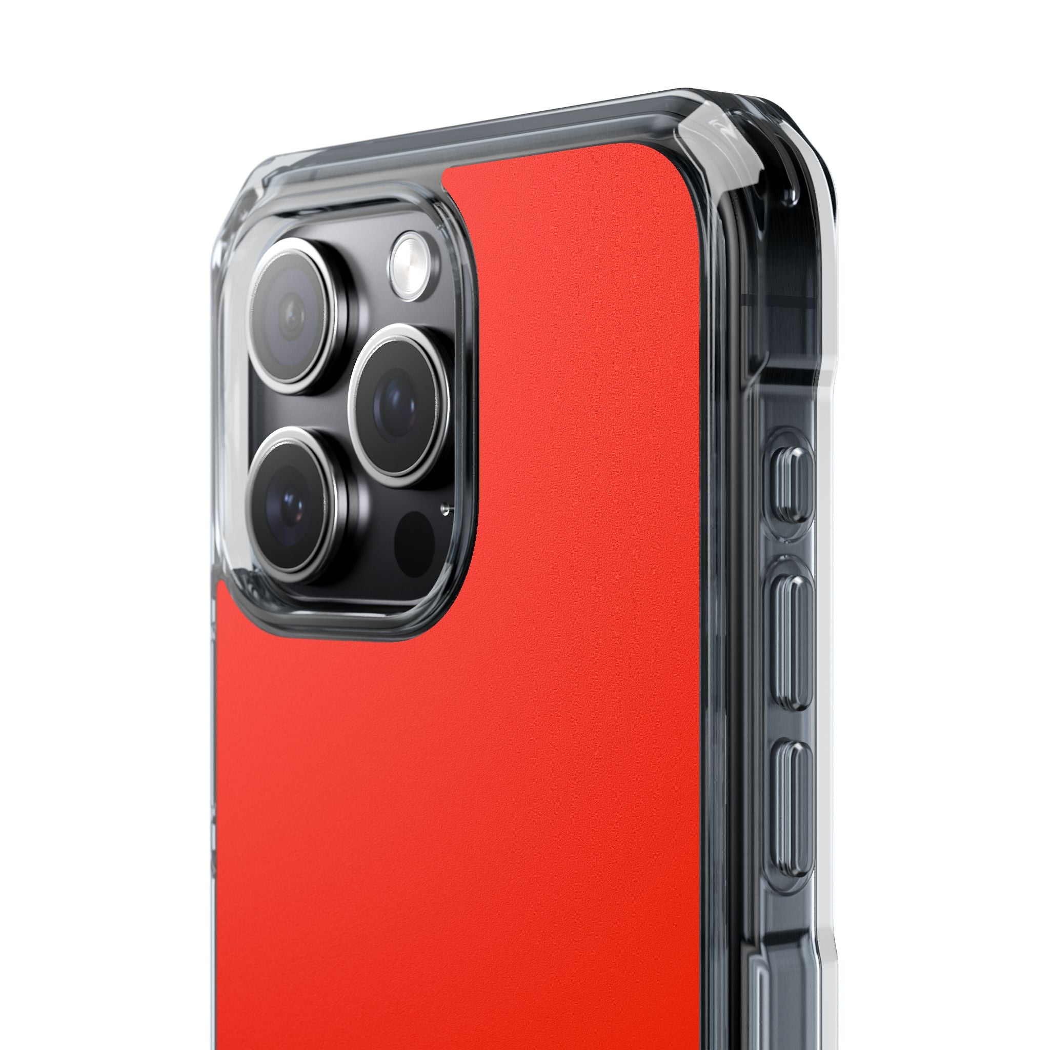 Scarlet Red - Clear Impact iPhone 15 Phone Case