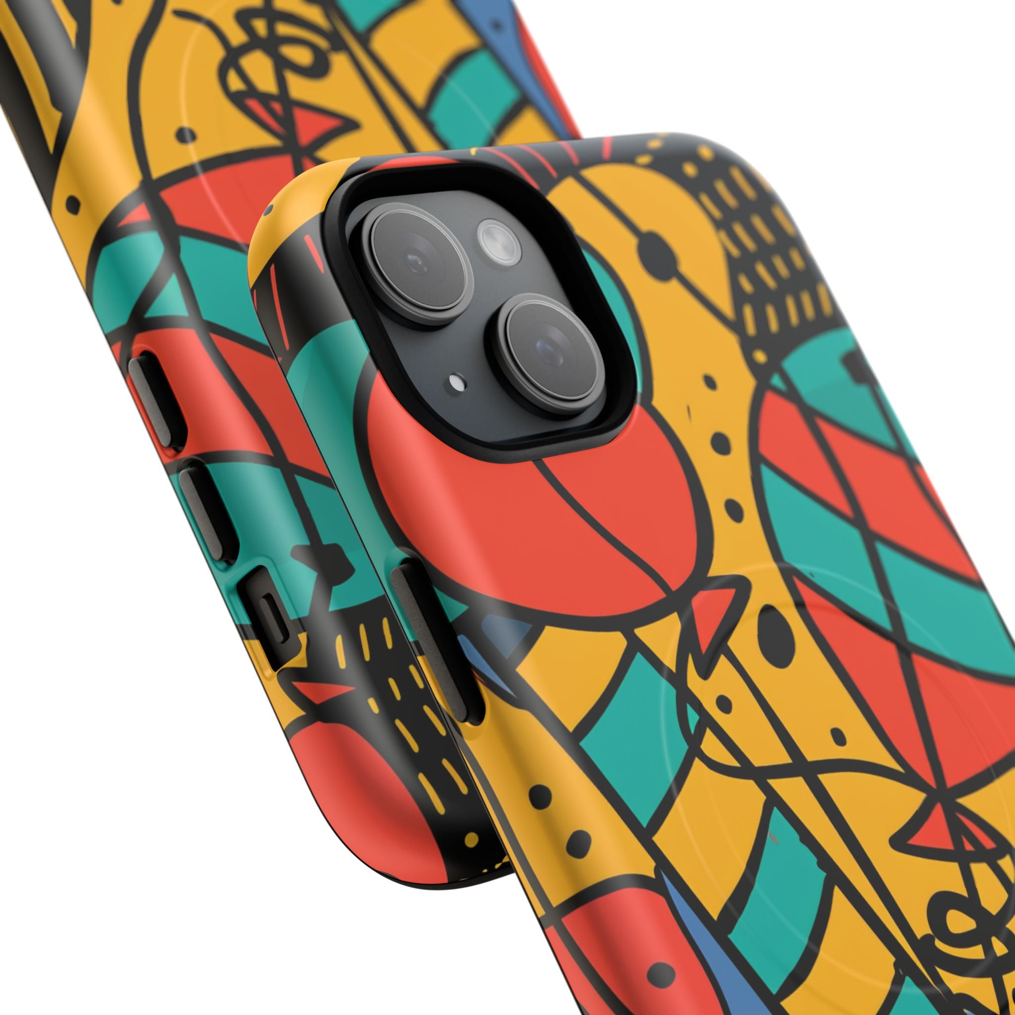 Playful Lines in Motion iPhone 15 | Tough+ Phone Case