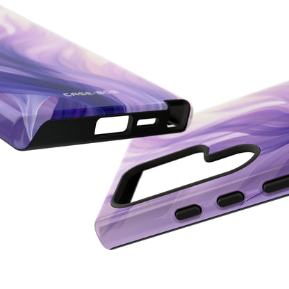 Purple Ribbon Waves Samsung S24 Ultra Case - Tough