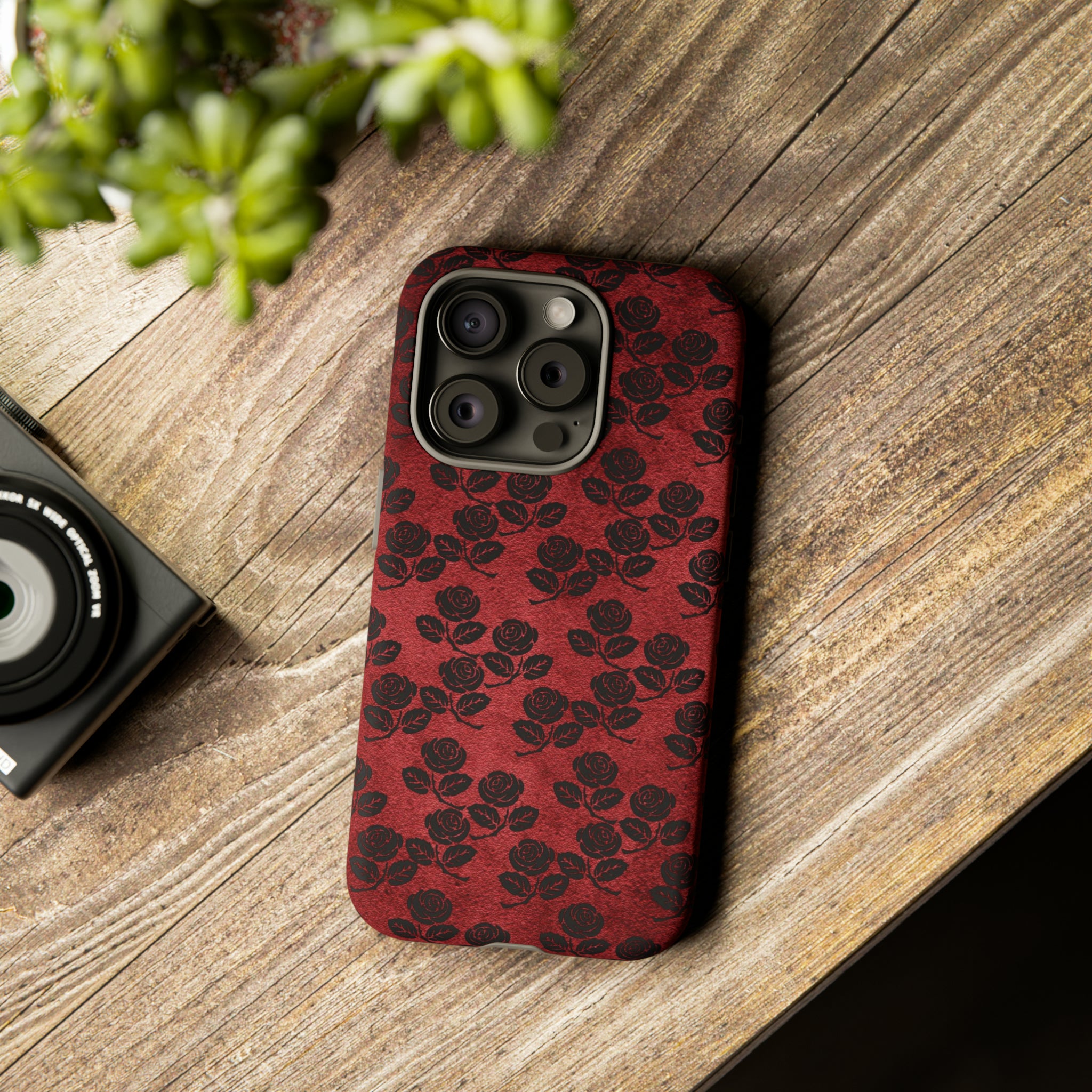 Rosemony Gothic Flower - Protective Phone Case