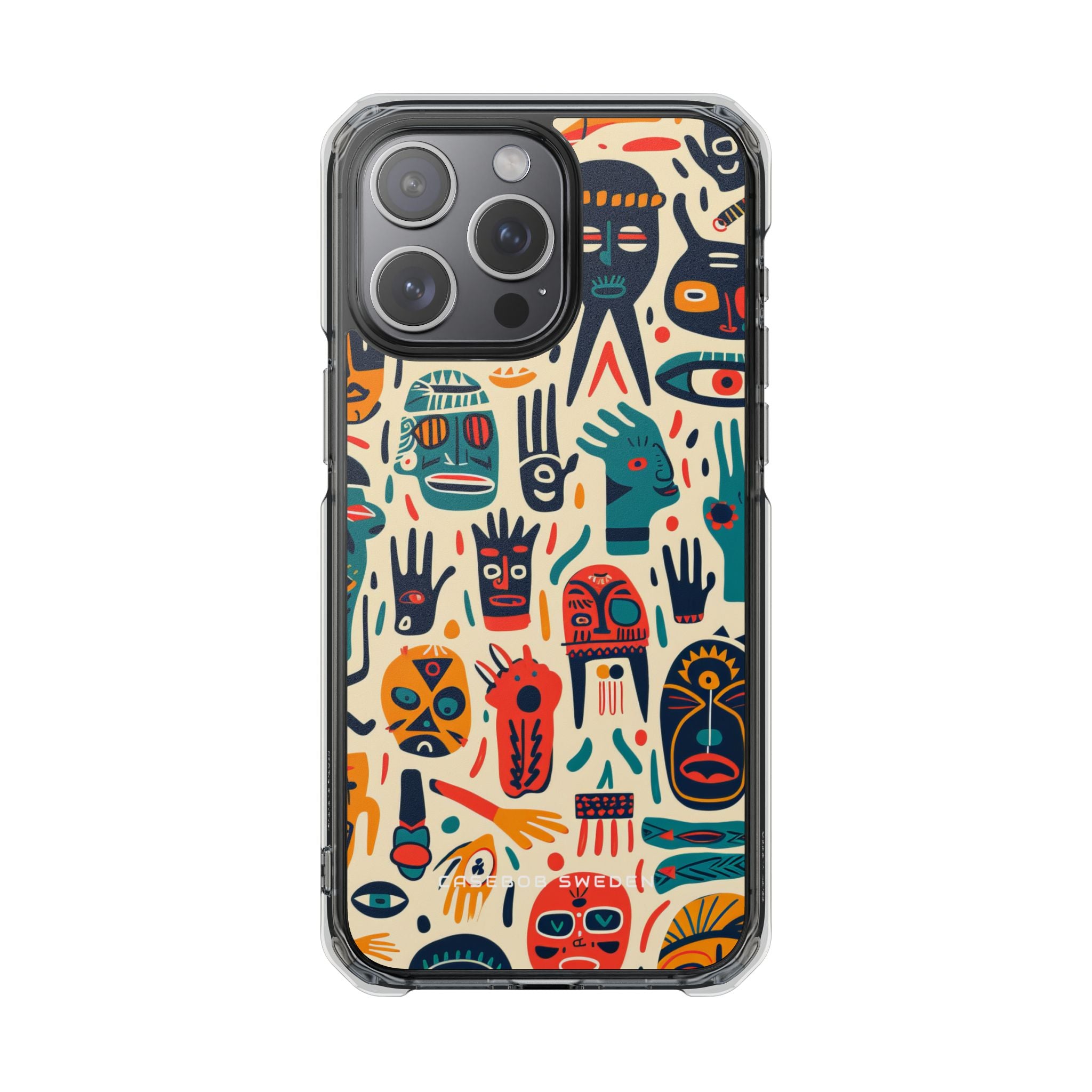 Gradient Tribalscape Vibrance iPhone 15 - Clear Impact Phone Case