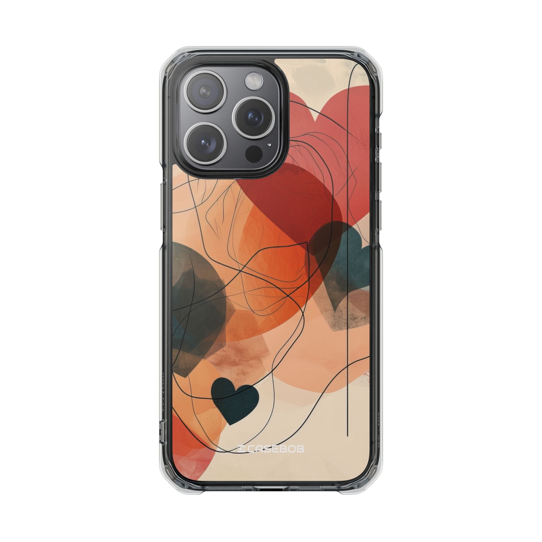 Abstract Heart Harmony - Phone Case for iPhone