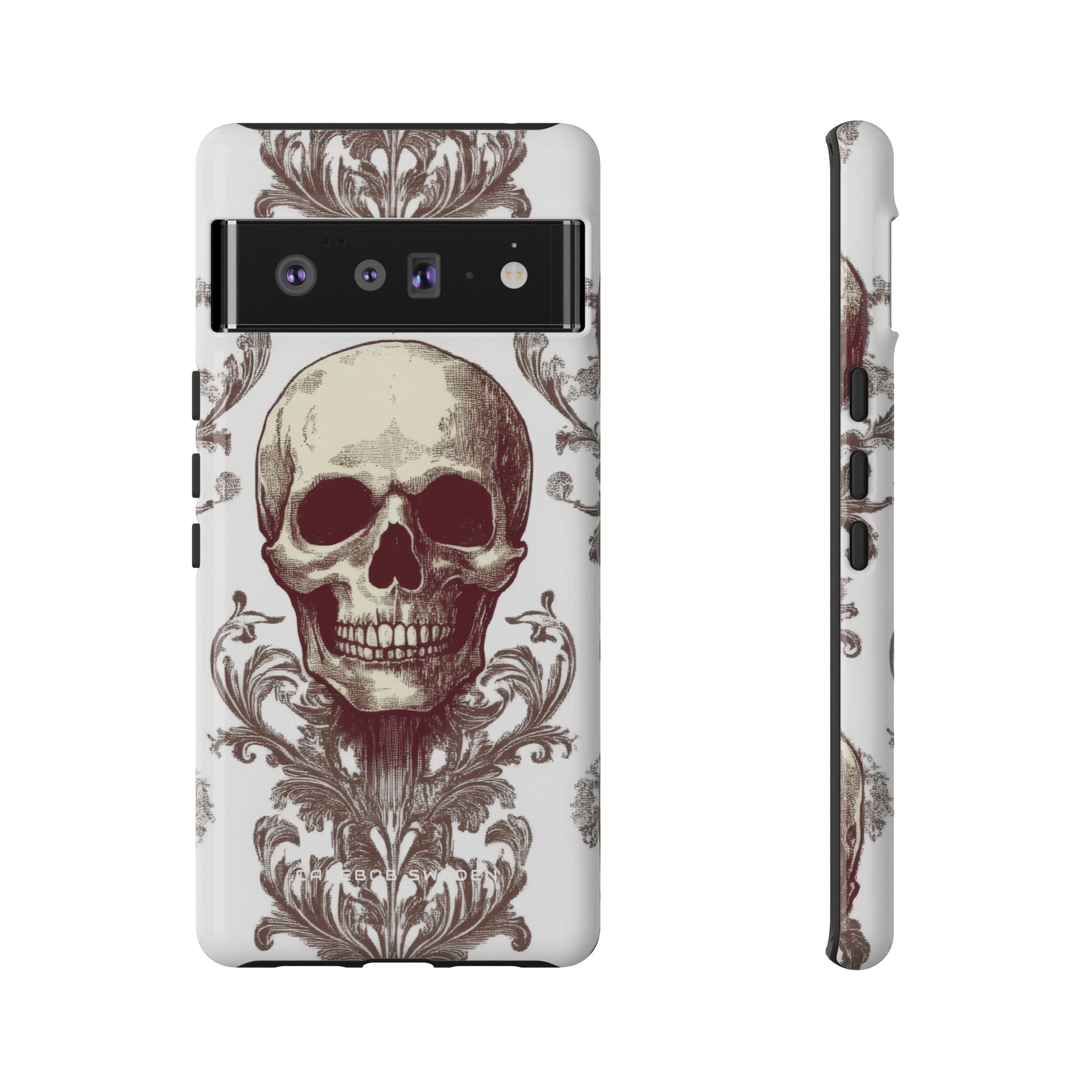 Gothic Skulls and Ornate Foliage Google Pixel 6 - Tough Phone Case