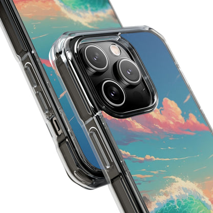 Turquoise Curl iPhone 14 Pro Case - Impact