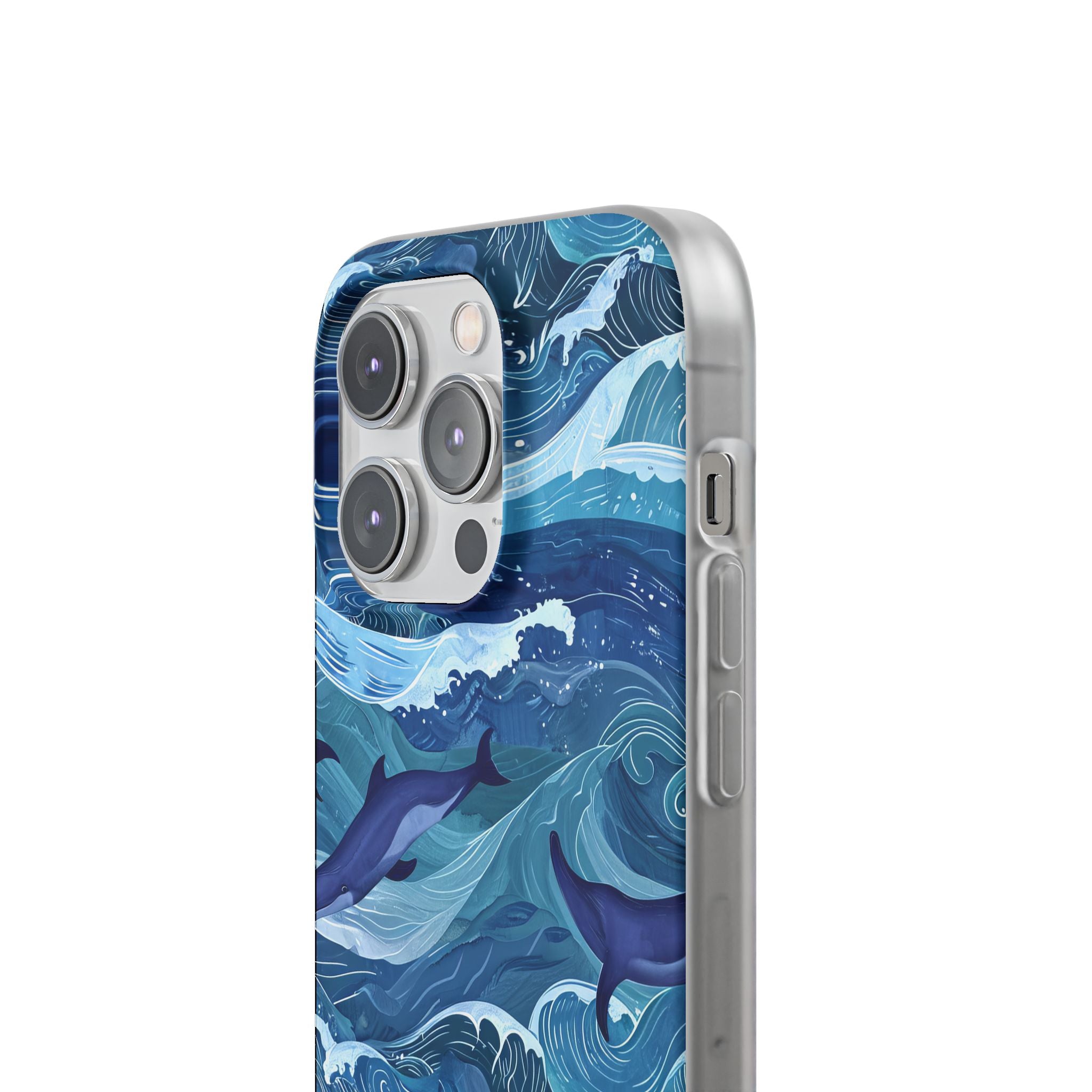 Dolphin Waves iPhone 14 Pro Case - Soft