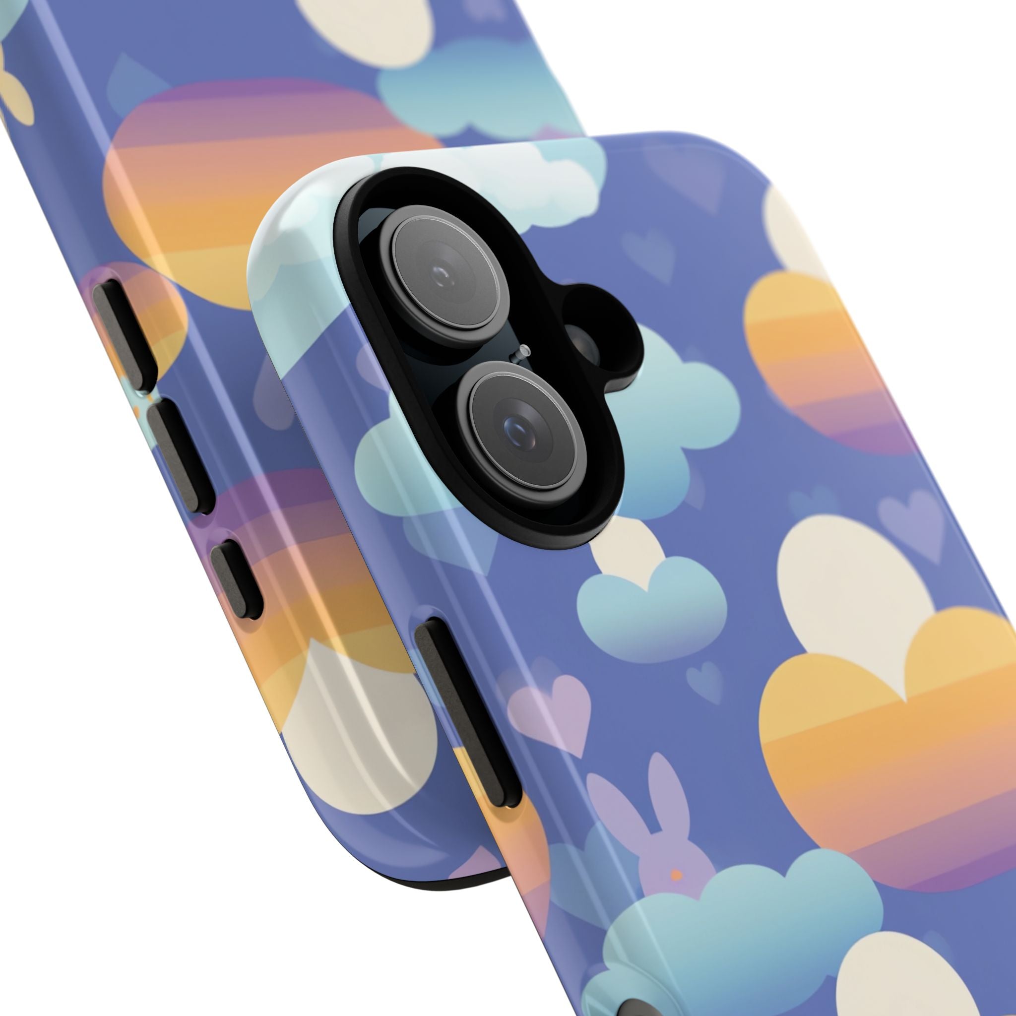 Bunnies Dance Among Clouds - iPhone Case