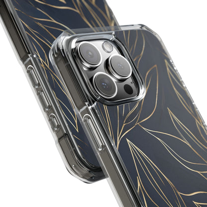 Modern Gold Leaves iPhone Case - Impact