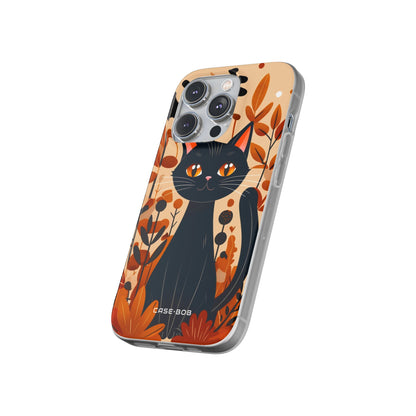 Black Cat Glow iPhone 14 Pro Case - Soft