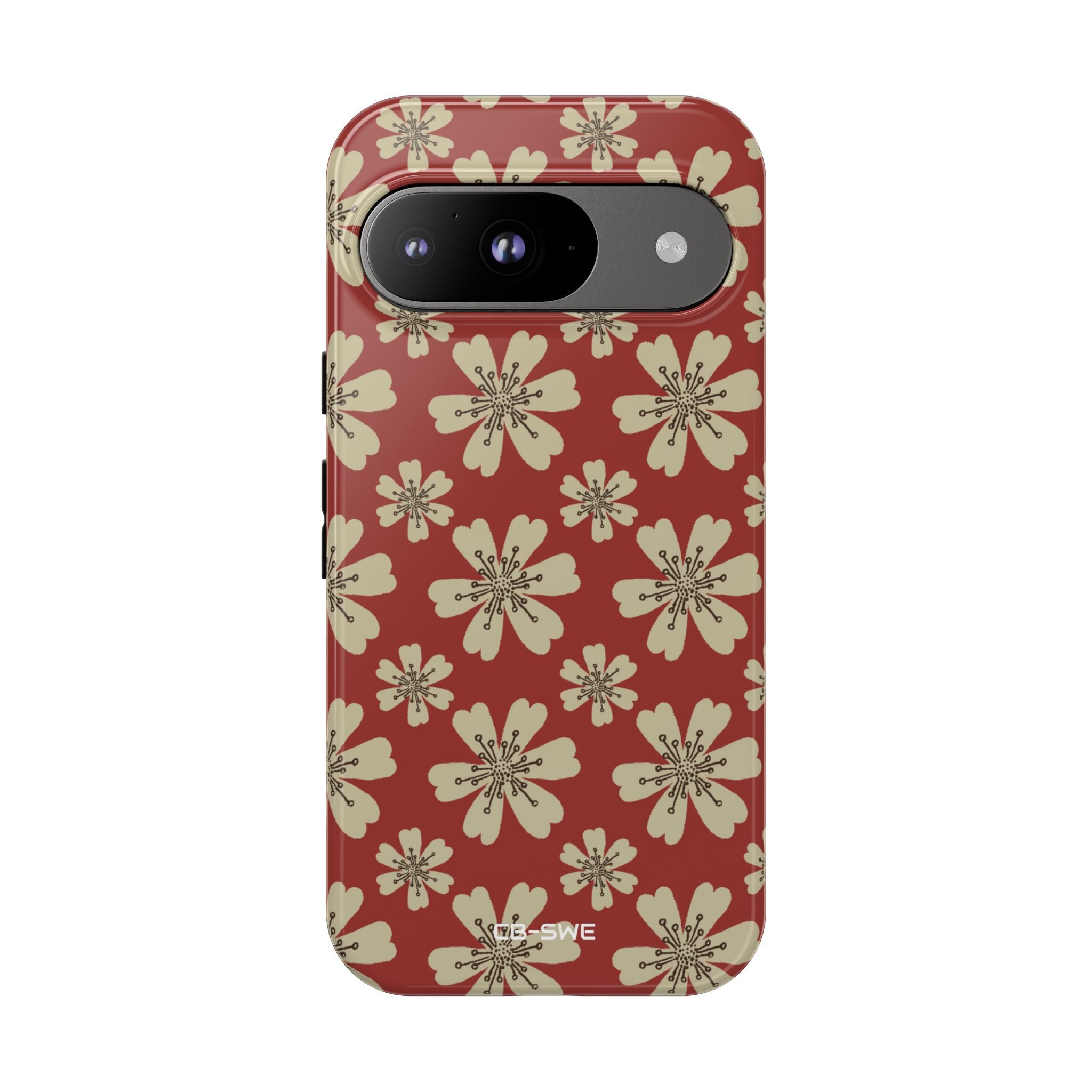 Retro Red Florals - Google Pixel Case