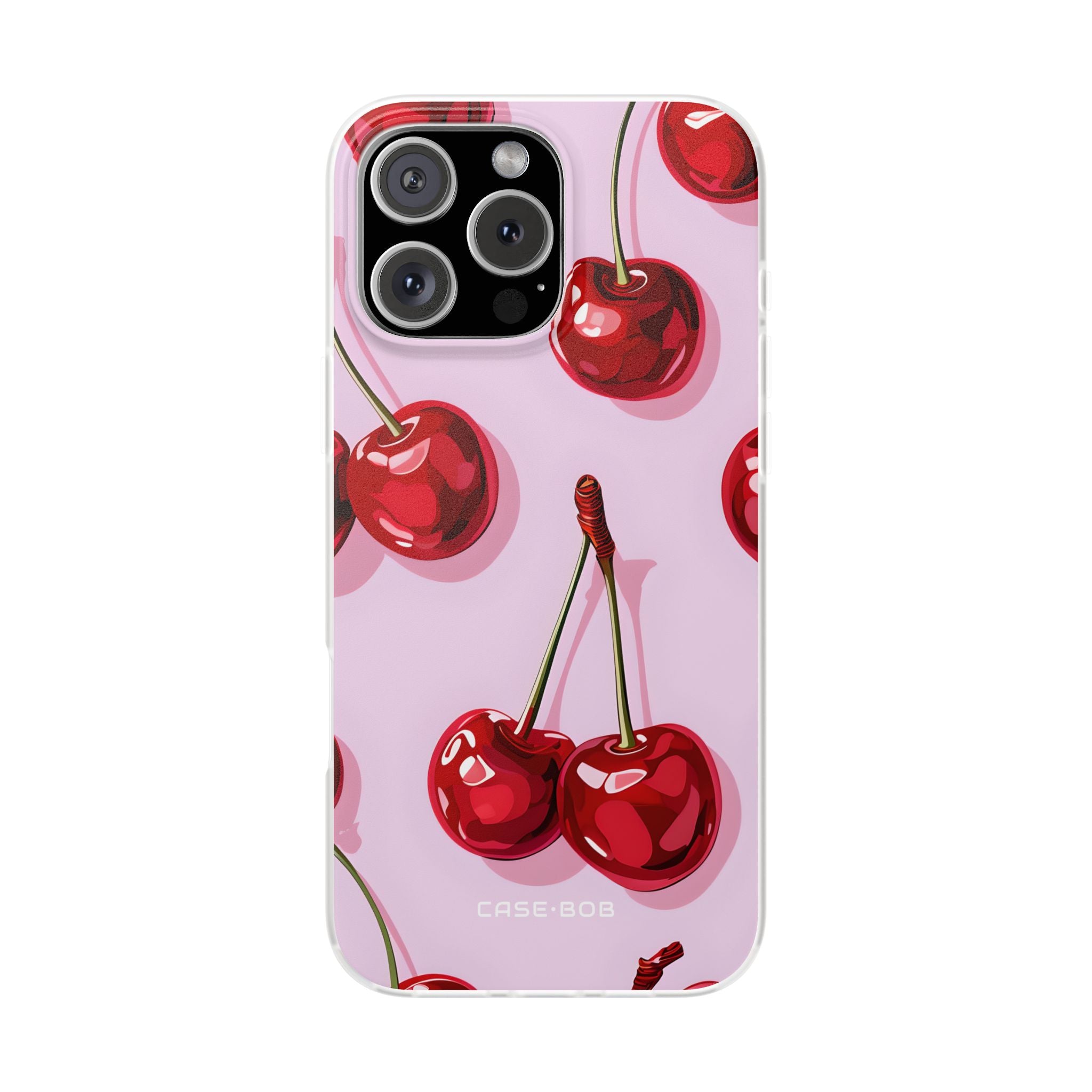 Glossy Cherry Burst iPhone 16 Pro Max Case - Soft