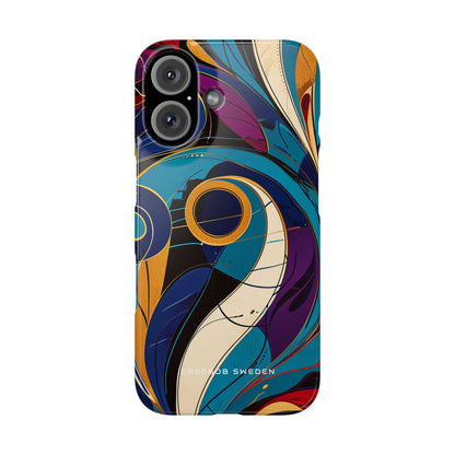 Vintage Vortex Harmony iPhone 16 - Slim Phone Case