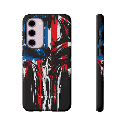 Military Grunge Skull Patriotic - Protective Phone Case