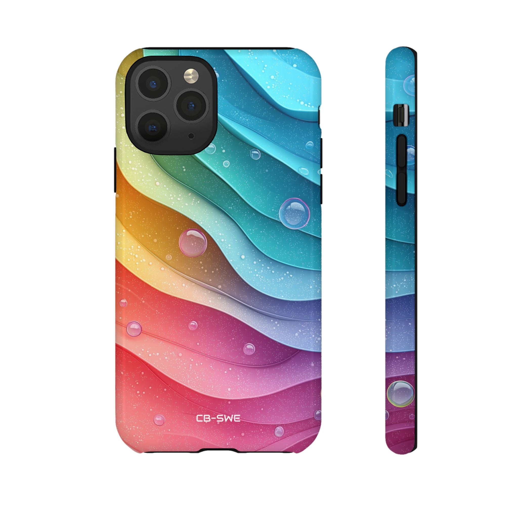 Waves Dance Playfully - iPhone Case