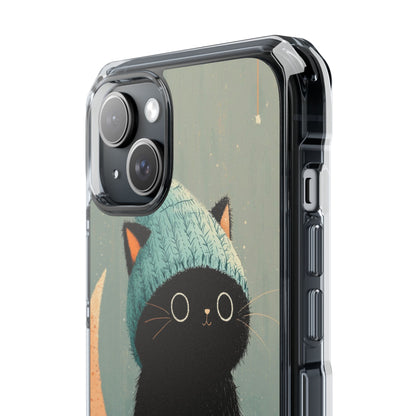 Cat Sits Dreaming iPhone Case - Impact