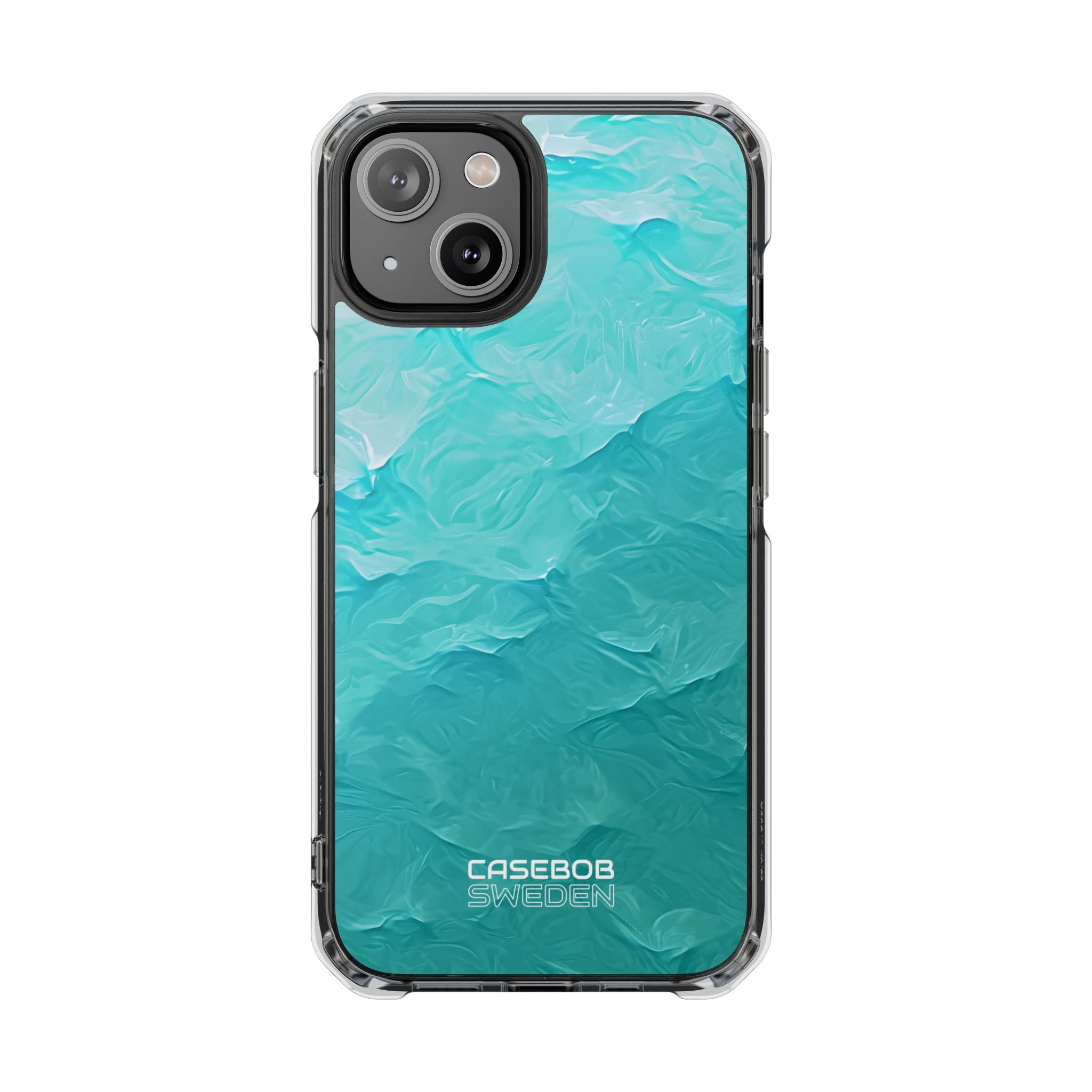 Soothing Aqua Currents iPhone 14 - Impact Clear+