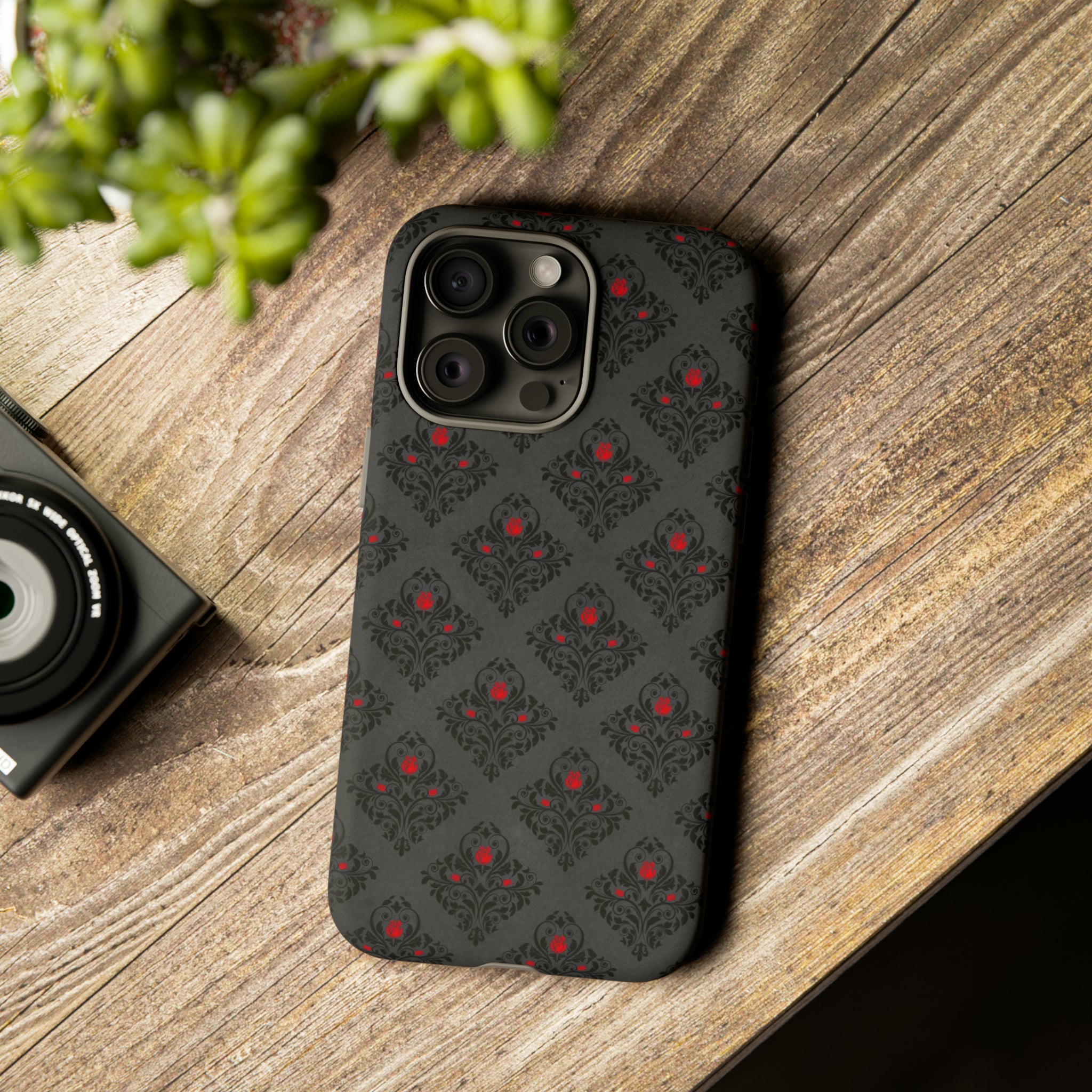 Pixrose Gothic Flower - Protective Phone Case