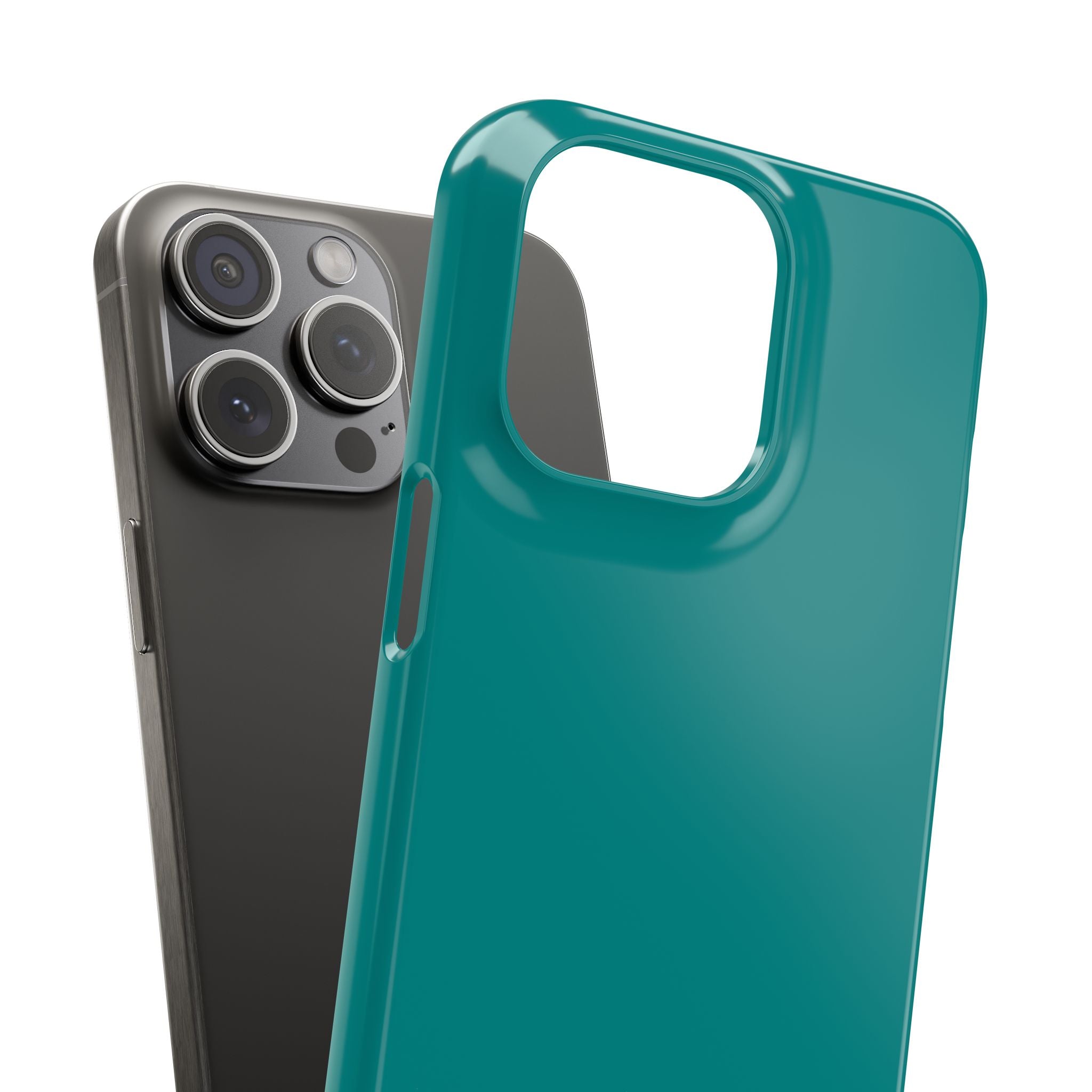 Dark Cyan iPhone 15 - Slim Phone Case