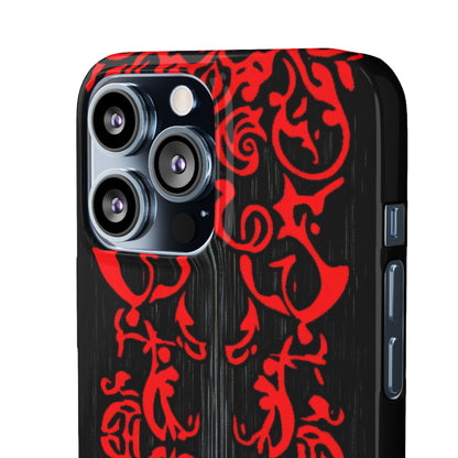 Gothic Crimson Symmetry iPhone 13 - Slim Phone Case