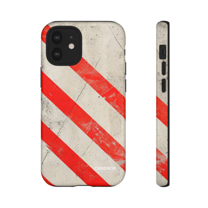 Crimson Line Minimalism - Protective Phone Case