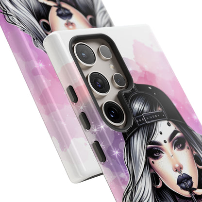 Silver Sip Nebula Samsung S24 Ultra Case - Tough