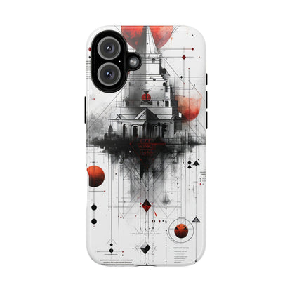 Celestial Grid Tower iPhone 16 - Tough
