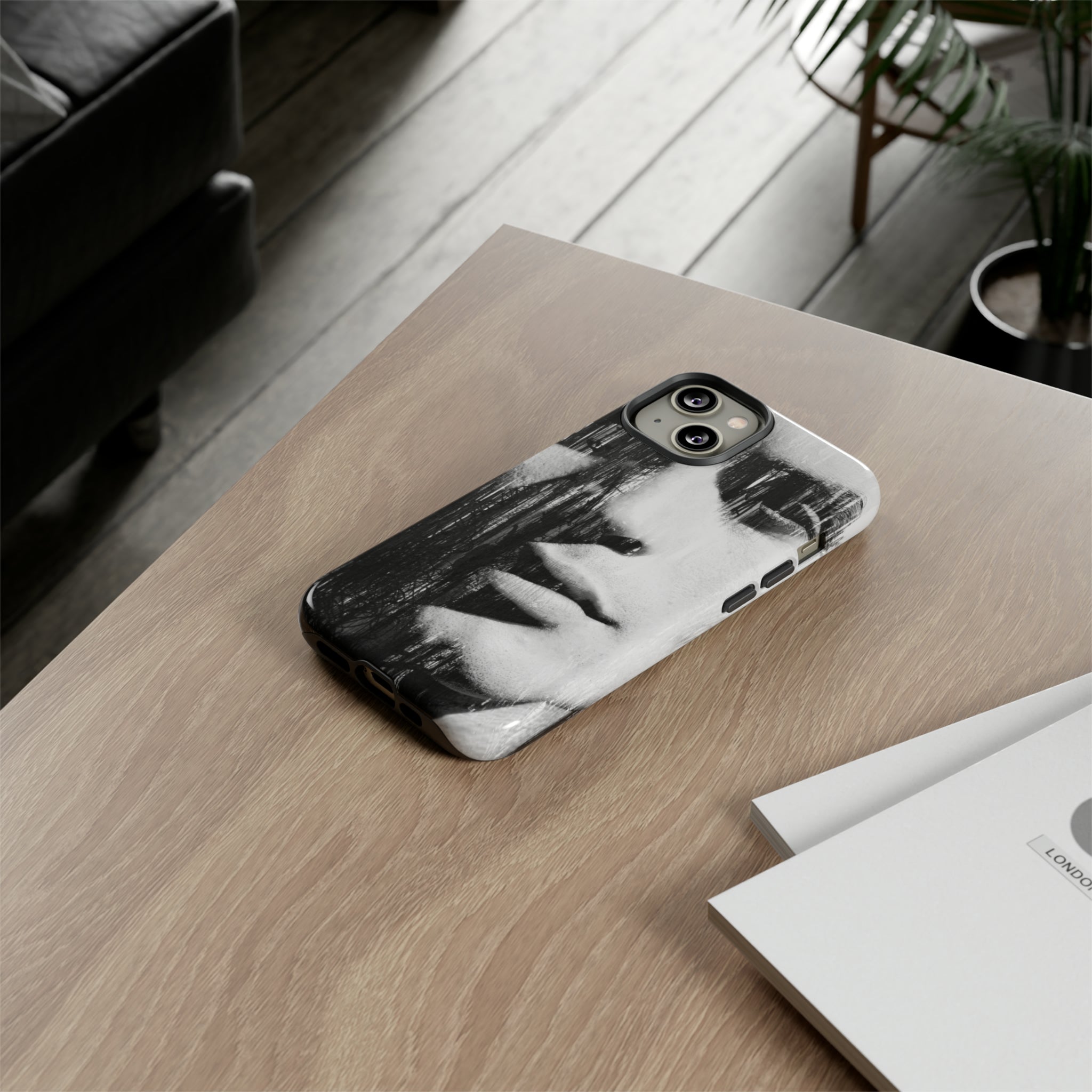 Black & White Pop Art - Protective Phone Case