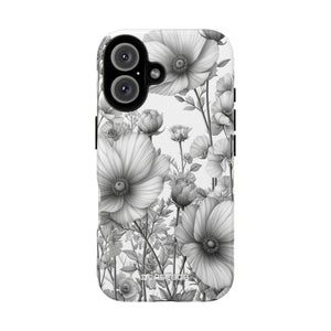 Grayscale Botanical Elegance - for iPhone 16