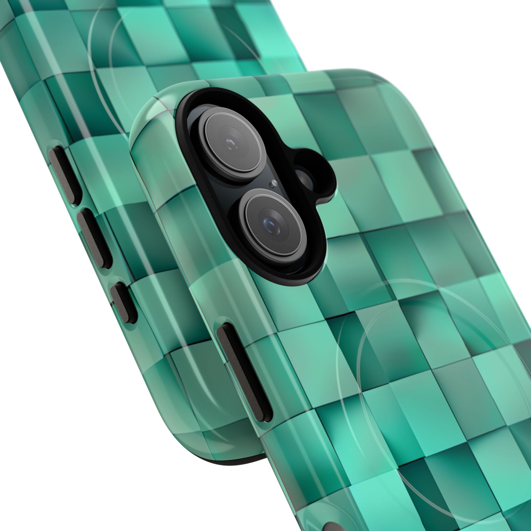 Folded Blue Squares iPhone 16 - Tough+